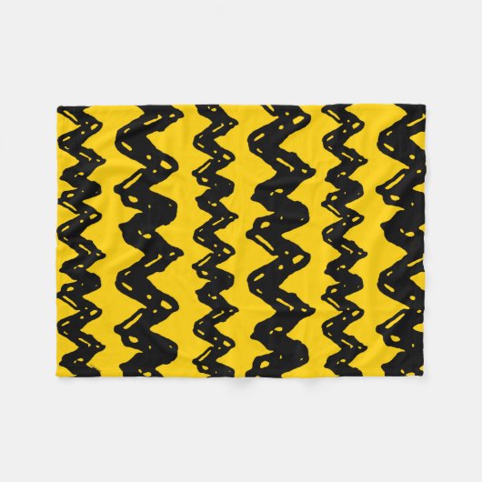 Charlie Brown Zig Zag Pattern Fleece Deken (Voorkant (Horizontaal))