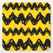 Charlie Brown Zig Zag Pattern Kartonnen Onderzetters (Voorkant)