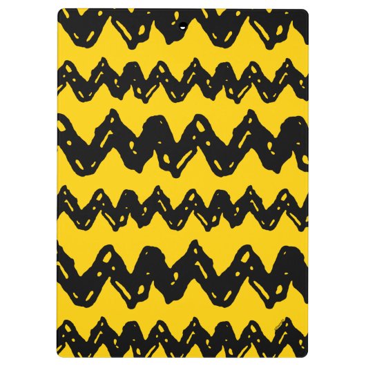 Charlie Brown Zig Zag Pattern Klembord (Achterkant)