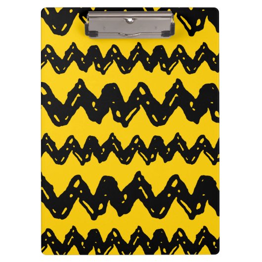 Charlie Brown Zig Zag Pattern Klembord (Voorkant)