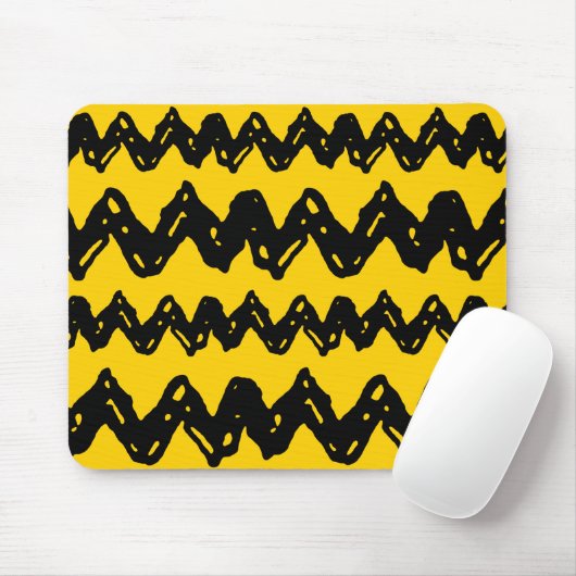 Charlie Brown Zig Zag Pattern Muismat (Met muis)