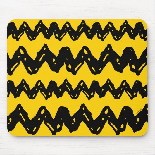 Charlie Brown Zig Zag Pattern Muismat (Voorkant)