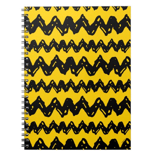 Charlie Brown Zig Zag Pattern Notitieboek (Voorkant)