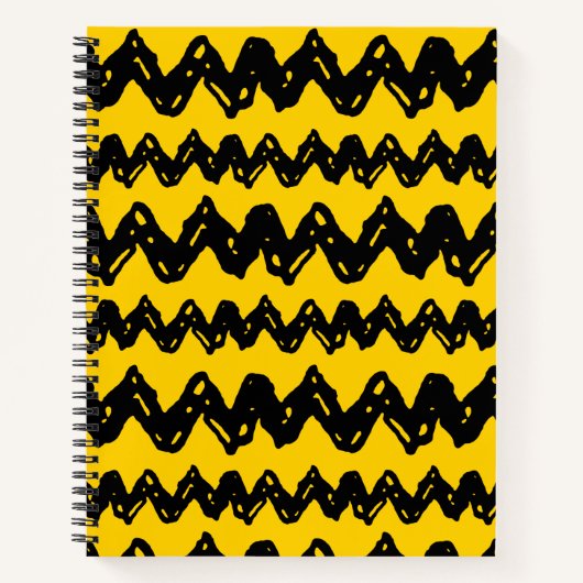 Charlie Brown Zig Zag Pattern Notitieboek (Voorkant)