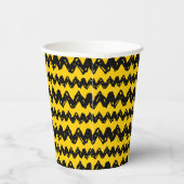 Charlie Brown Zig Zag Pattern Papieren Bekers (Rechts)