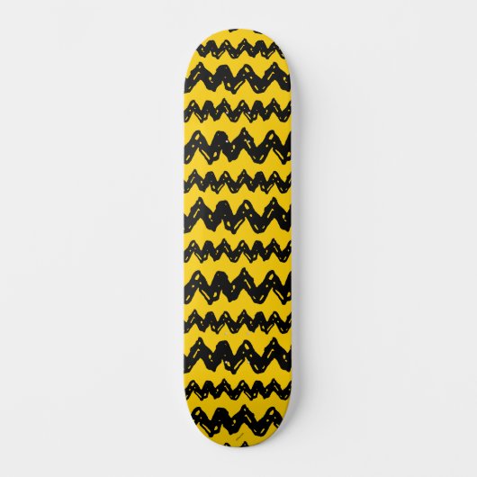 Charlie Brown Zig Zag Pattern Persoonlijk Skateboard (Voorkant)