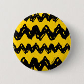 Charlie Brown Zig Zag Pattern Ronde Button 5,7 Cm (Voorkant)