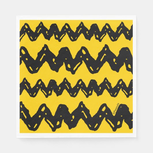 Charlie Brown Zig Zag Pattern Servet (Voorkant)