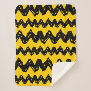 Charlie Brown Zig Zag Pattern Sherpa Deken