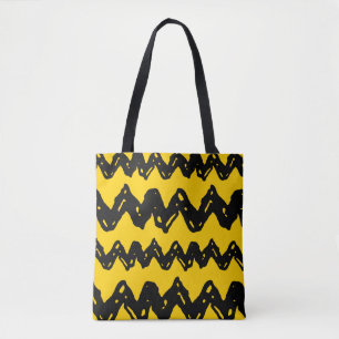 Charlie Brown Zig Zag Pattern Tote Bag