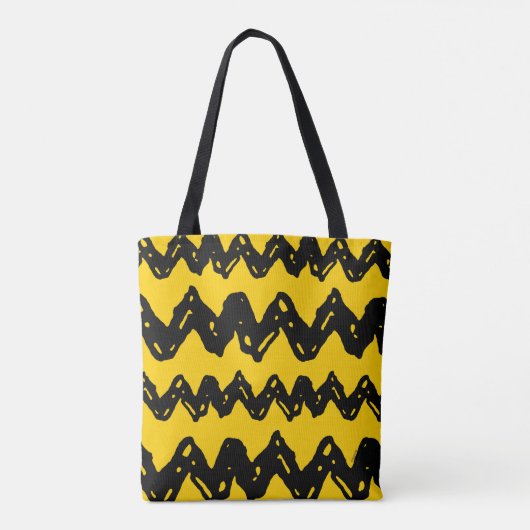 Charlie Brown Zig Zag Pattern Tote Bag (Achterkant)