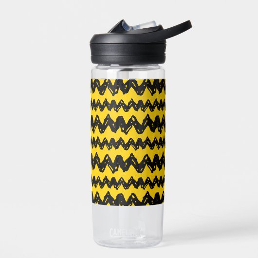 Charlie Brown Zig Zag Pattern Waterfles (Links)