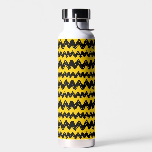 Charlie Brown Zig Zag Pattern Waterfles (Links)