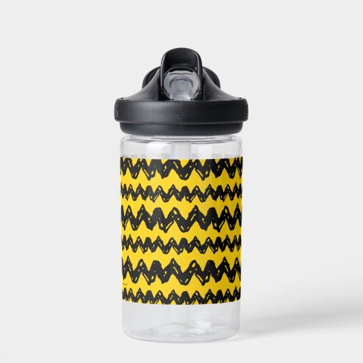 Charlie Brown Zig Zag Pattern Waterfles (Voorkant)