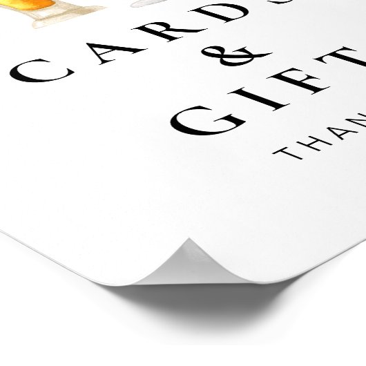 CHARLIE Bubbles & Brouwt Kaarten & Cadeaubordje Poster (Hoek)