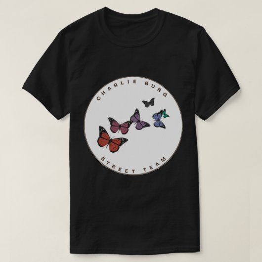 Charlie Burg Street Team Sticker T-shirt (Design voorkant)