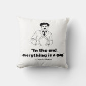 Charlie Chaplin citaat Kussen (Voorkant)