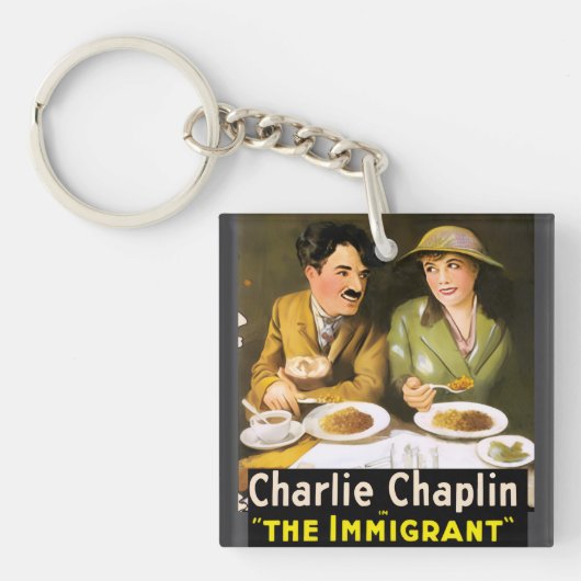 Charlie Chaplin, de Sleutelhanger van de immigrant (voorkant)