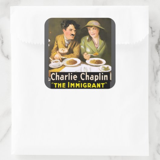 Charlie Chaplin, de Sticker van de immigranten (Tas)
