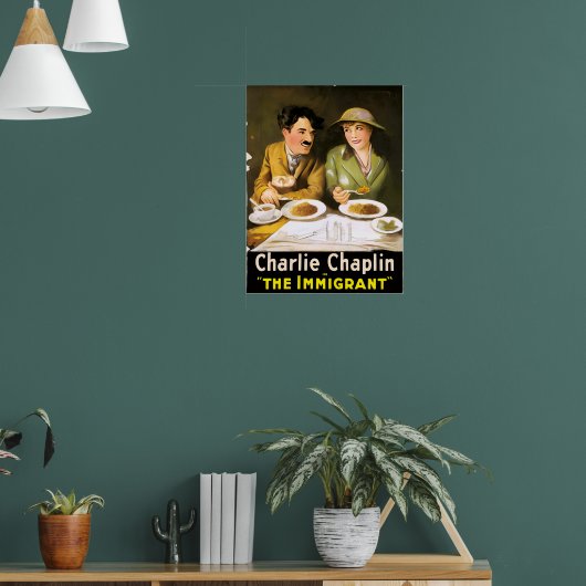 Charlie Chaplin / Het Poster van immigranten (Woonkamer 1)