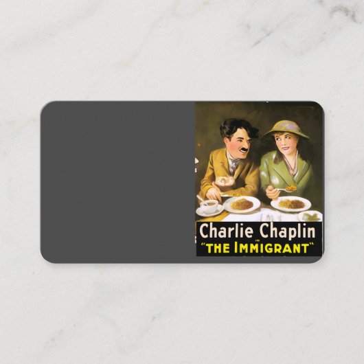 Charlie Chaplin/The Immigrant Business Card Visitekaartje (Voorkant)