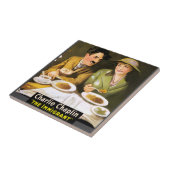 Charlie Chaplin/The Immigrant Ceramic Tile Tegeltje (Zijkant)