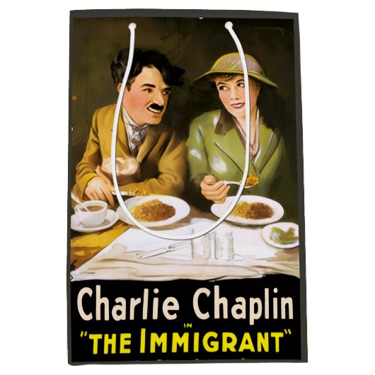 Charlie Chaplin/The Immigrant Gift Bag Medium Cadeauzakje (Voorkant)