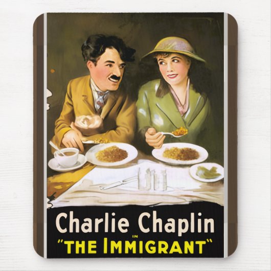 Charlie Chaplin/The Immigrant Mouse Pad Muismat (Voorkant)