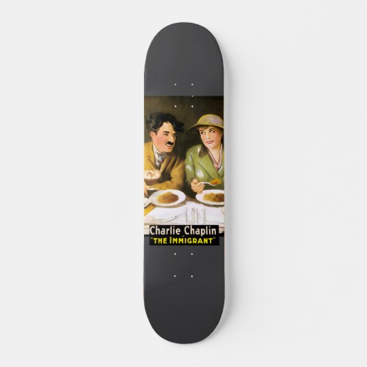 Charlie Chaplin/The Immigrant Skateboard  (Voorkant)