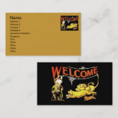 Charlie Chaplin Welkom Visitekaartje (Voorkant / Achterkant)