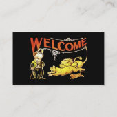 Charlie Chaplin Welkom Visitekaartje (Achterkant)