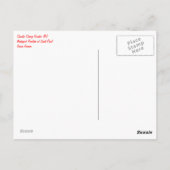 Charlie Cheery Rooster #1 Briefkaart (Achterkant)