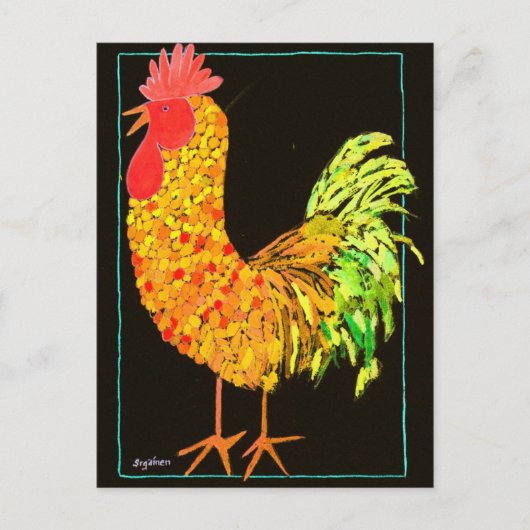 Charlie Cheery Rooster #1 Briefkaart (Voorkant)