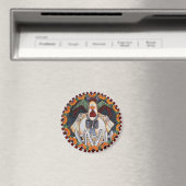 Charlie Cluckleworth Rooster Magnet (Insitu (Vaatwasser))