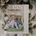 CHARLIE Cream Gold Folie Fun Foto Vrolijk Kerstfee Folie Feestdagenkaart<br><div class="desc">CHARLIE Cream Gold Folie Fun Foto Vrolijk Kerstfeest Folie Vakantie Kaart. Personaliseer de voorkant van de kaart met een foto,  je familienaam en het jaar. Personaliseer de achterkant met een optionele vakantiebegroeting of familienieuws en uw familienaam.</div>