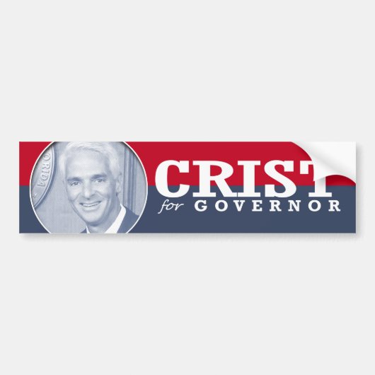 CHARLIE CRIST CAMPAIGN BUMPERSTICKER (Voorkant)