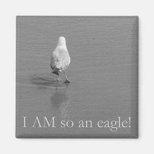 Charlie de eenzame seagull - ik ben zo'n adelaar! magneet