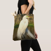 Charlie de Grote Zilverreiger Tote Bag (Dichtbij)