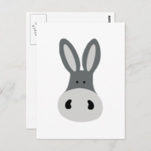 Charlie Donkey Briefkaart (Voorkant / Achterkant)