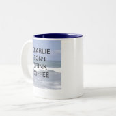 CHARLIE DONT DRINK COFFEE TWEEKLEURIGE KOFFIEMOK (Voorkant links)