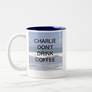 CHARLIE DONT DRINK COFFEE TWEEKLEURIGE KOFFIEMOK