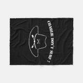 Charlie Don't Surf ! Fleece Deken (Voorkant (Horizontaal))