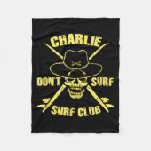 Charlie Don't Surf Fleece Deken (Voorkant)