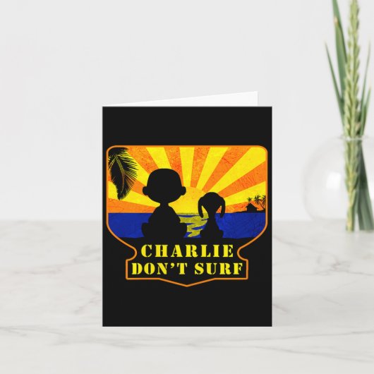Charlie Don't Surf _ Funny Movie Premium  Kaart (Voorkant)