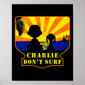 Charlie Don't Surf _ Funny Movie Premium  Poster (Voorkant)
