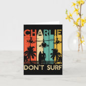 Charlie Don't Surf-shirt Militaire Vietnamoorlog A Kaart (Gele Bloem)