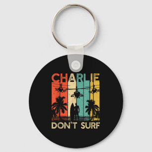 Charlie Don't Surf-shirt Militaire Vietnamoorlog A Sleutelhanger