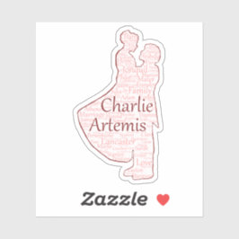 Charlie en Artemis Custom-Cut Vinyl Sticker