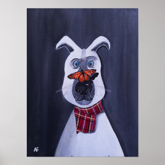 Charlie en de Monarch Schilderij van Alfred Fox Poster (Voorkant)