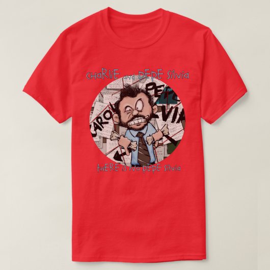 Charlie en Pepe Silvia T-shirt (Design voorkant)